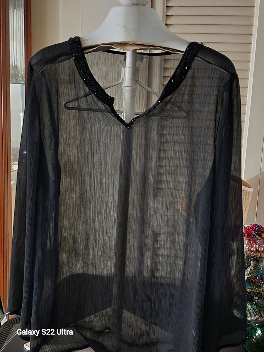 Worthington Women’s Black Ribbed Top
